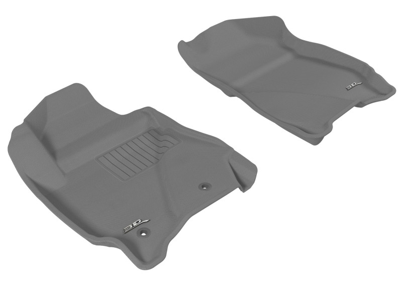 Mazda Tribute Floor Mats - Front - 3D MAXpider - Kagu - Gray - `10-`11